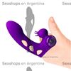 Vibrador para dedo con estimulador de clitoris 